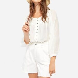 🌸New🌸 Free People Textured 3/4 Sleeve Top Size S